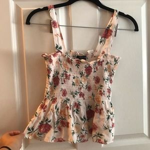Floral babydoll tank